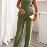BRIA - Two-Piece Sleeveless Button Set
