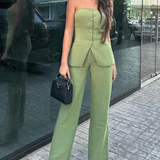 BRIA - Two-Piece Sleeveless Button Set