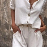 Melda - Airy Buttoned Ensemble