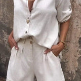 Melda - Airy Buttoned Ensemble