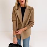 Marta - Elegant Coat with Fabric Sleeves
