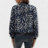 Raquel - Elegant Leopard Print Coat