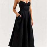 Isolde Elegant Tulle Midi Dress