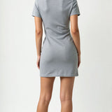 Lila Classic Collar Bodycon Mini Dress