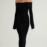 Alice Elegant Off-Shoulder Maxi Dress
