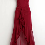 Edith Elegant Sweetheart Maxi Dress