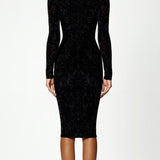 Isabella Shimmer Bodycon Midi Dress
