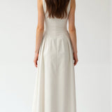 Alexandra Breezy Linen Cutout Dress