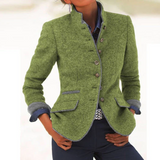 Valéria - Elegant High Neck Cardigan