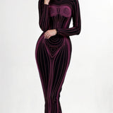 Lucy Elegant Long Sleeve Maxi Dress