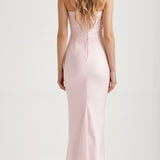 Lydia Elegant Strapless Maxi Dress