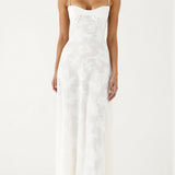 Mary Floral Jacquard Maxi Dress