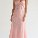 Mary Floral Jacquard Maxi Dress