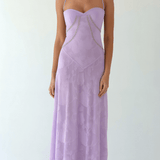 Mary Floral Jacquard Maxi Dress