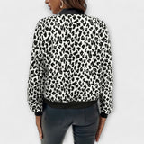 Raquel - Elegant Leopard Print Coat