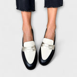 Xara™ | Black Metallic Loafers