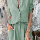 Melda - Airy Buttoned Ensemble
