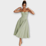 Gesine - Sleeveless Corset Midi Dress