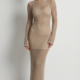 Nadia Sheer Knit Maxi Dress