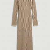 Nadia Sheer Knit Maxi Dress