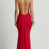 Scarlett Sheer Halter Maxi Dress